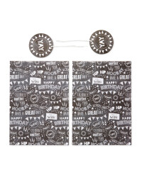 Hooray Gift Wrap & Tags 2-Pack