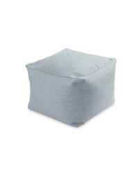 Hopsack Bean Cube - Grey