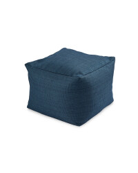 Hopsack Bean Cube - Indigo