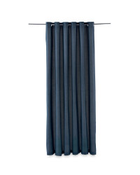Hopsack Curtains 90 x90" - Blue