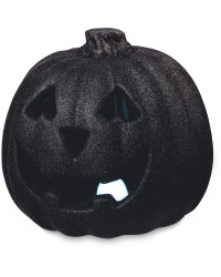 Halloween Black Light Up Pumpkin
