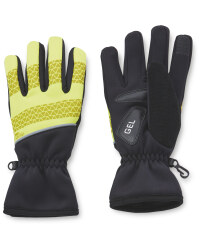 Crane Yellow Cycling Gloves