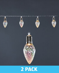 Iridescent Cone Garland 2 Pack