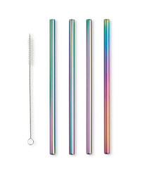 Iridescent Smoothie Straws 4 Pack