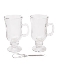 Irish Coffee Glasses Gift Set