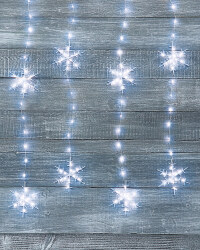 Snowflake Ice LED Curtain Lights