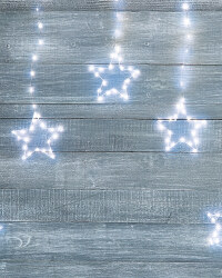Ice White Star LED Curtain Lights