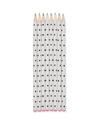 Script Jewelled Pencil 8 Pack - Rose Gold