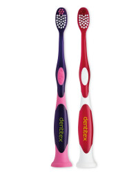 Junior Toothbrushes 2-Pack - Pink/White
