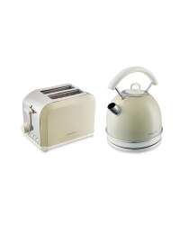 Kettle and Toaster Set - Cream