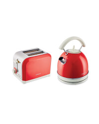 Kettle and Toaster Set - Red