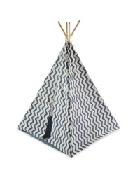Kid's Chevron Teepee - Grey