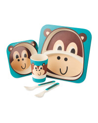Crofton Kids Monkey Dinner Set