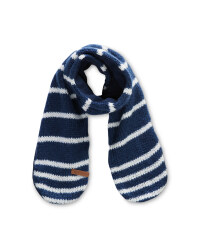 Kids Small Blue/White Scarf