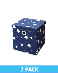Kids Storage Cube Navy 2 Pack