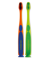 Kids Toothbrushes 2-Pack - Orange/Green