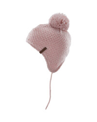 Kids Small Pink Pompom Hat