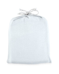 King Brushed Cotton Fitted Sheet - Light Grey
