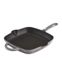 Kirkton House Cast Iron Griddle Pan - Grey