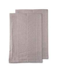 Kirkton House Tea Towels 2 Pack - Dark Grey