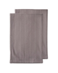 Kirkton House Tea Towels 2 Pack - Light Grey
