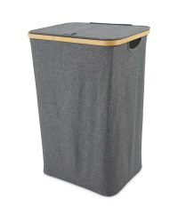 Kirkton House Bamboo Laundry Basket - Dark Grey