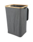 Kirkton House Bamboo Laundry Basket - Dark Grey