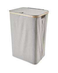 Kirkton House Bamboo Laundry Basket - Light Grey