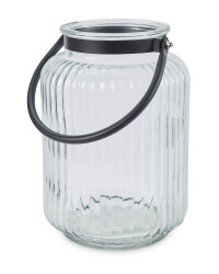 Kirkton House Black Glass Lantern