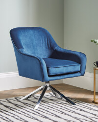 Kirkton House Blue Accent Chair