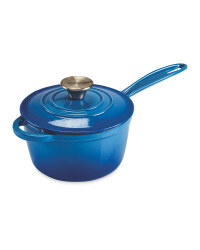 Kirkton House Cast Iron Saucepan - Blue