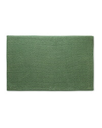 Kirkton House Chenille Bath Mat - Green