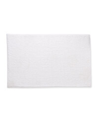 Kirkton House Chenille Bath Mat - White