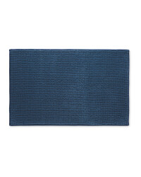 Kirkton House Chenille Bath Mat - Navy