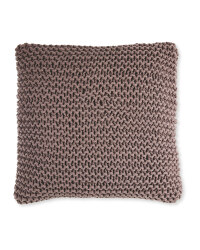 Kirkton House Chunky Knit Cushion - Dark Grey