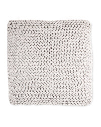 Kirkton House Chunky Knit Cushion - Light Grey