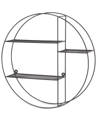 Kirkton House Circular Wire Shelf - Black