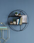 Kirkton House Circular Wire Shelf - Black