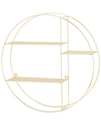 Kirkton House Circular Wire Shelf - Gold