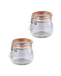 Kirkton House Clip Lid Jar 2 Pack