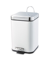 Kirkton House Coated Bathroom Bin - White