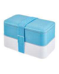 Kirkton House Double Bento Lunchbox - Blue