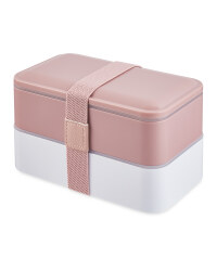 Kirkton House Double Bento Lunchbox - Pink