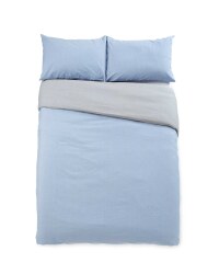 Kirkton House Double Duvet Set - Blue/Grey