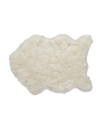 Kirkton House Faux Sheepskin Rug - White
