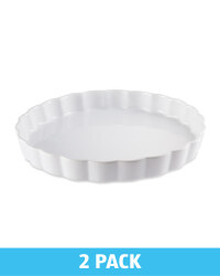 Kirkton House Flan Oven Dish - White