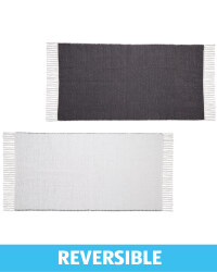 Kirkton House Flatweave Rug - Charcoal