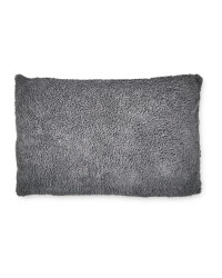 Kirkton House Fleece Pillow - Dark Grey