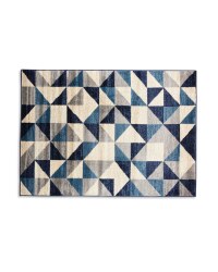 Kirkton House Geometric Navy Rug