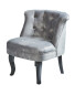 Kirkton House Grey Velvet Chair